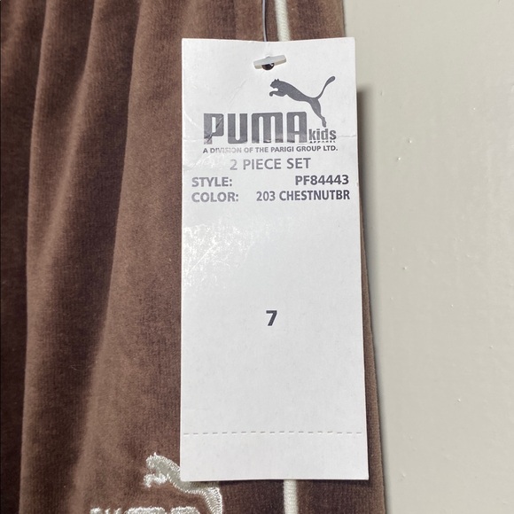 Puma Chestnut Velour Tracksuit Set - Picture 5 of 16